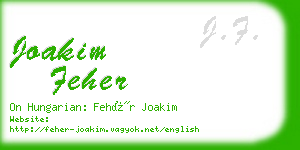 joakim feher business card